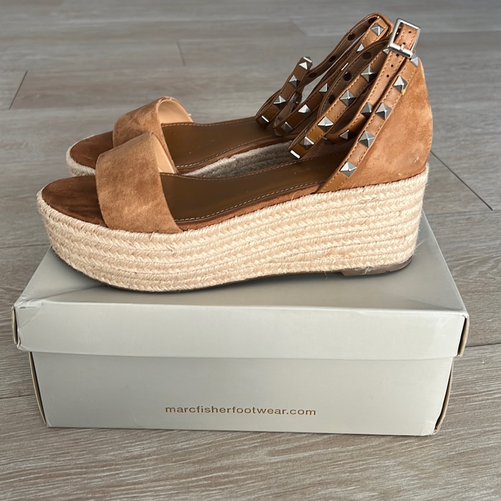Marc Fisher Light Brown Suede MF Jazlyn